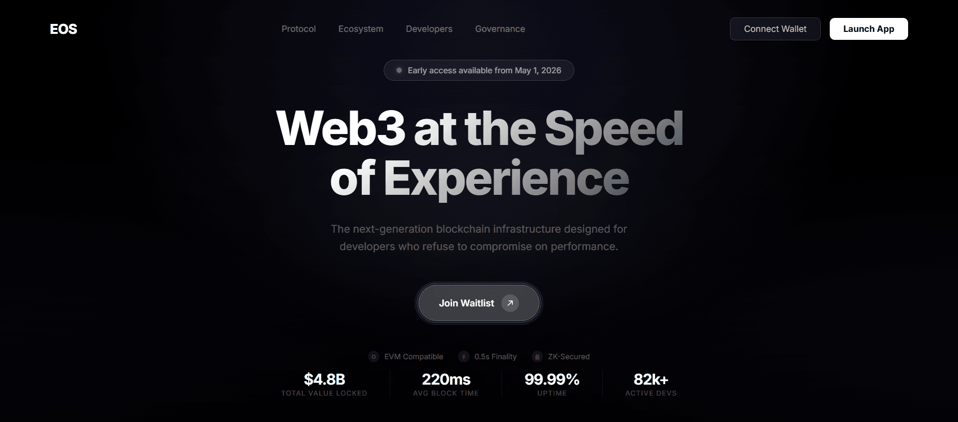 Web3 Hero , Gradient Text, Layered Pill Button & Early Access Badge