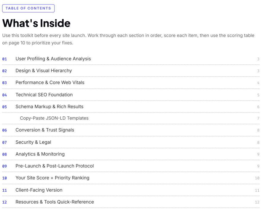 Website Production Ready Toolkit preview 2